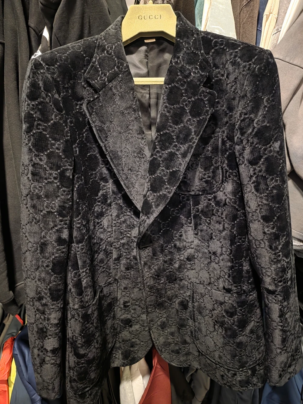 Gucci black velvet